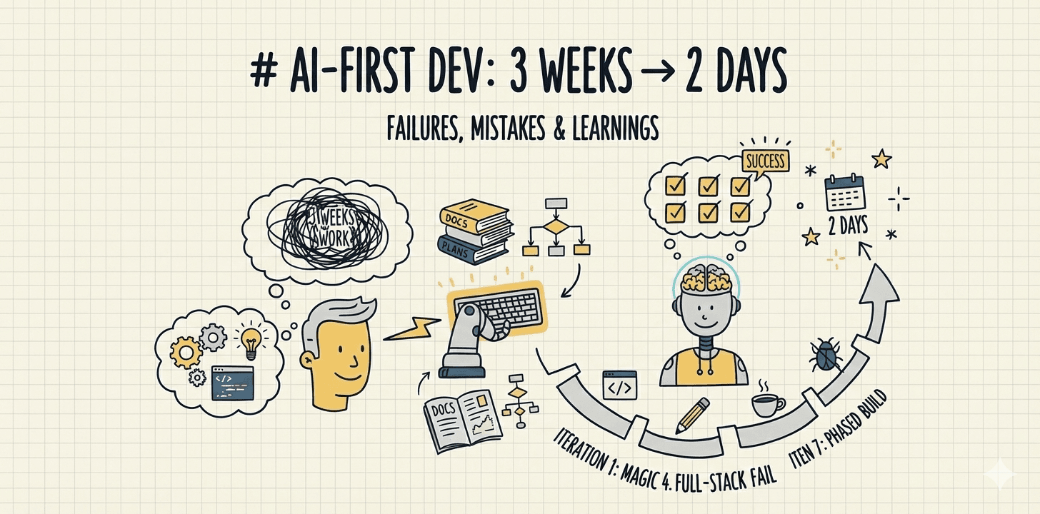 Why Most AI Coding Workflows Fail — and How Mine Cut 2 Weeks of Work to 2 Days